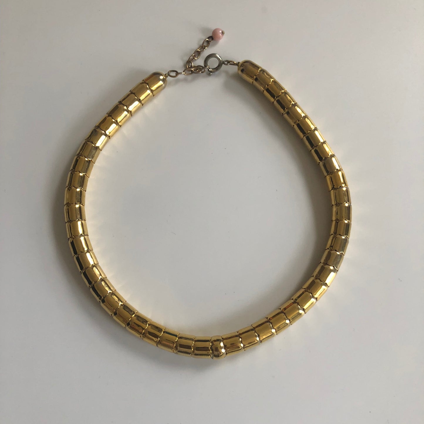 Vintage snake necklace gold plated