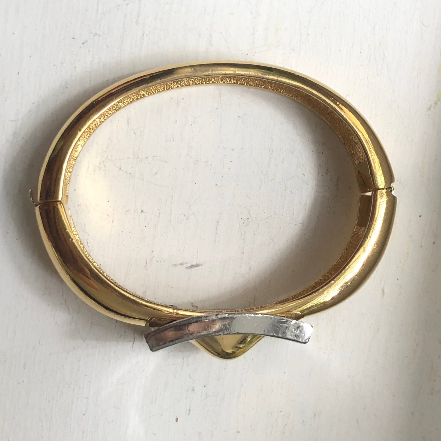 Vintage GIVENCHY bracelet two tone buckle