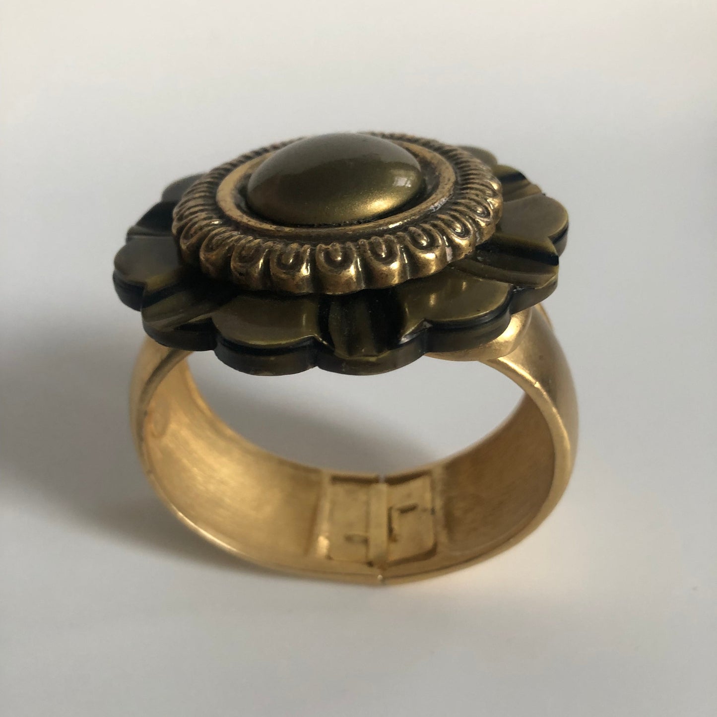 Vintage Les Bernard for Vogue bracelet matte gold tone