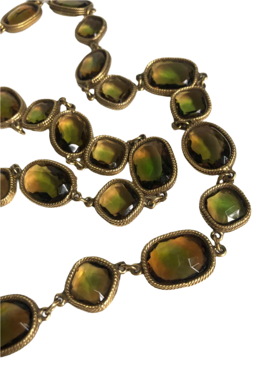Accessocraft necklace cut crystal open back