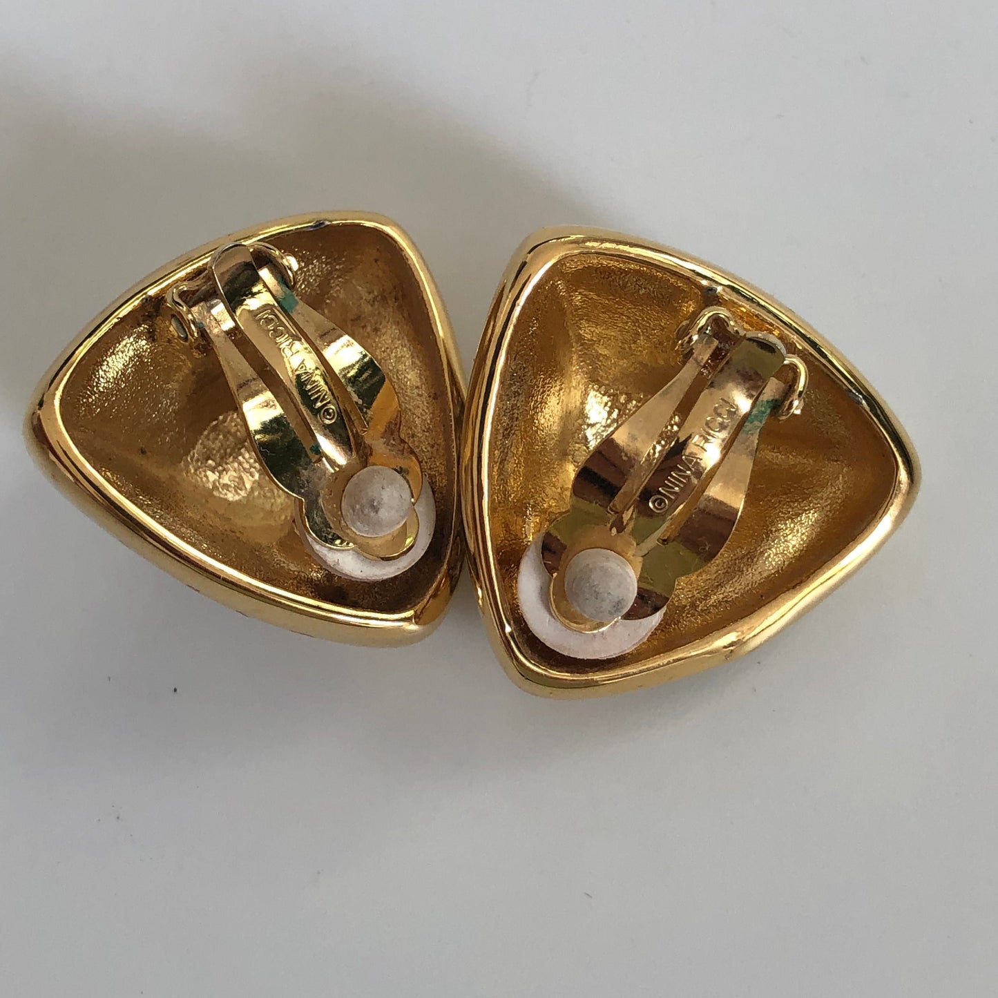 Vintage Nina Ricci large earrings clip on