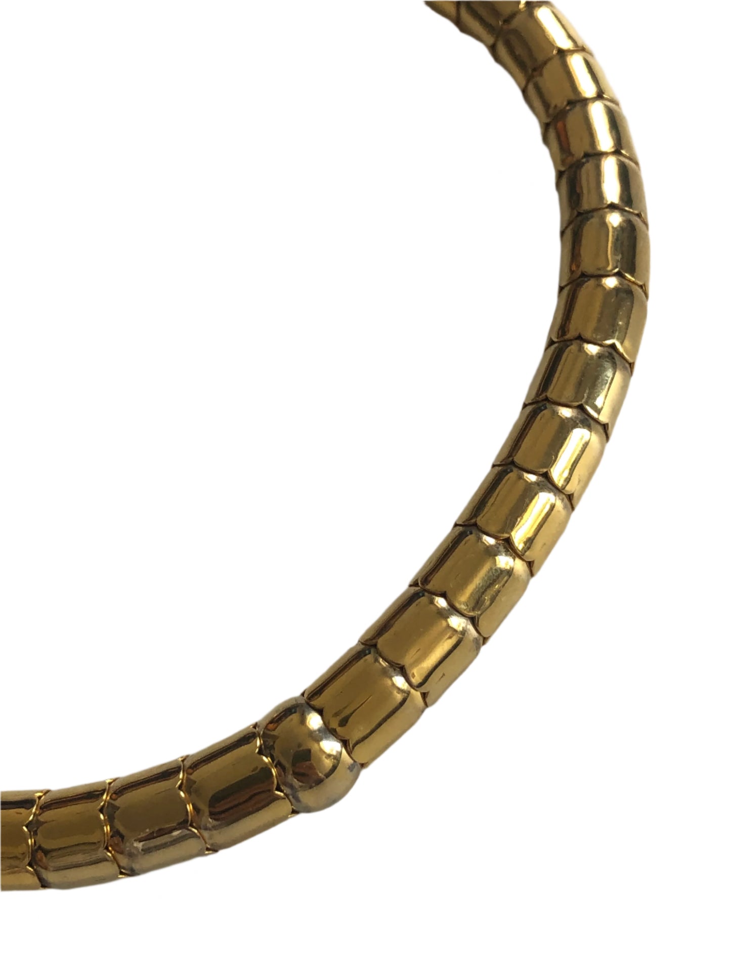 Vintage snake necklace gold plated