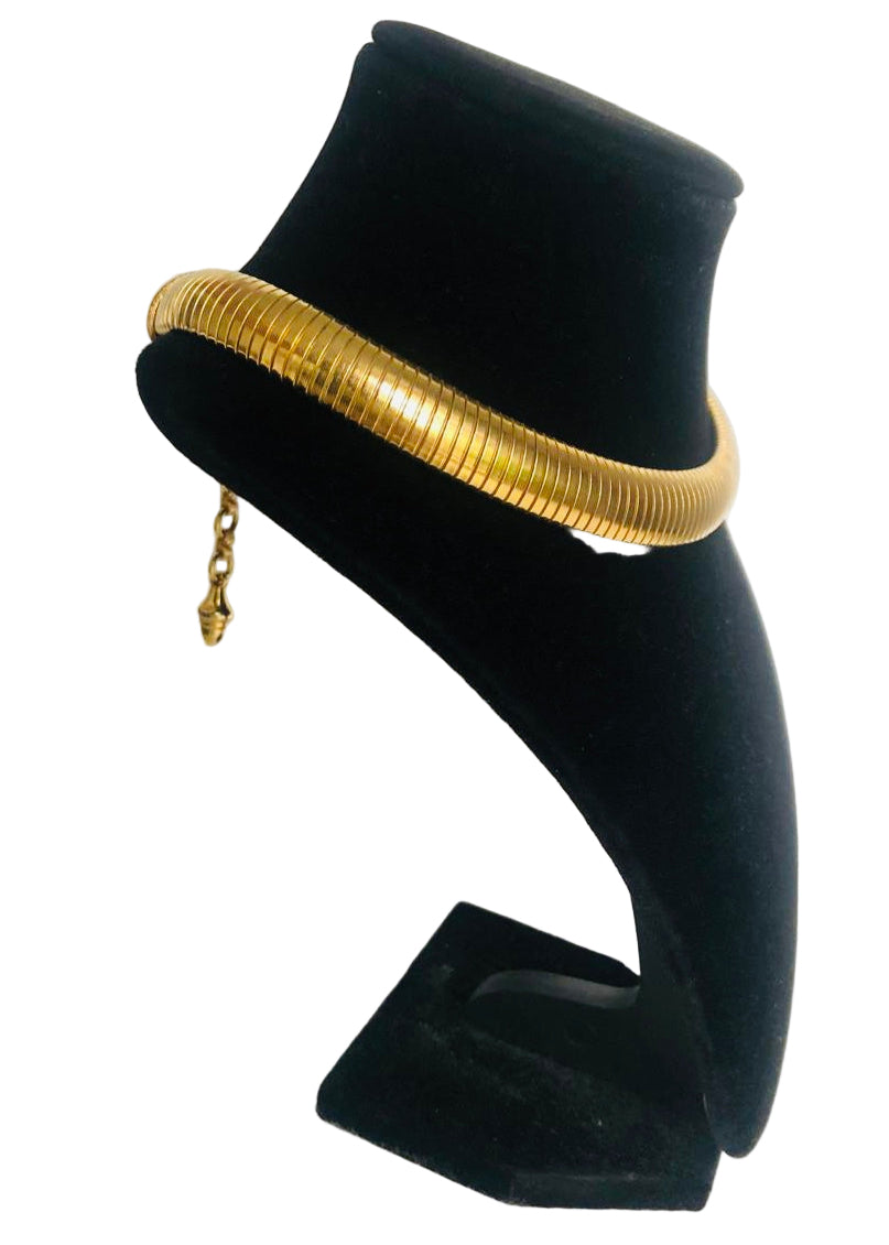 Vintage necklace omega gold tone