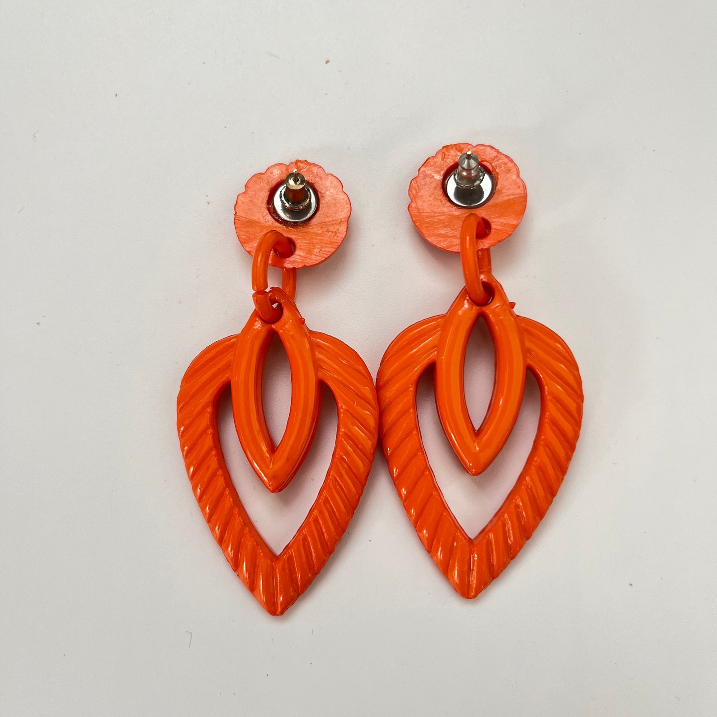 Vintage earrings plastic 1980's