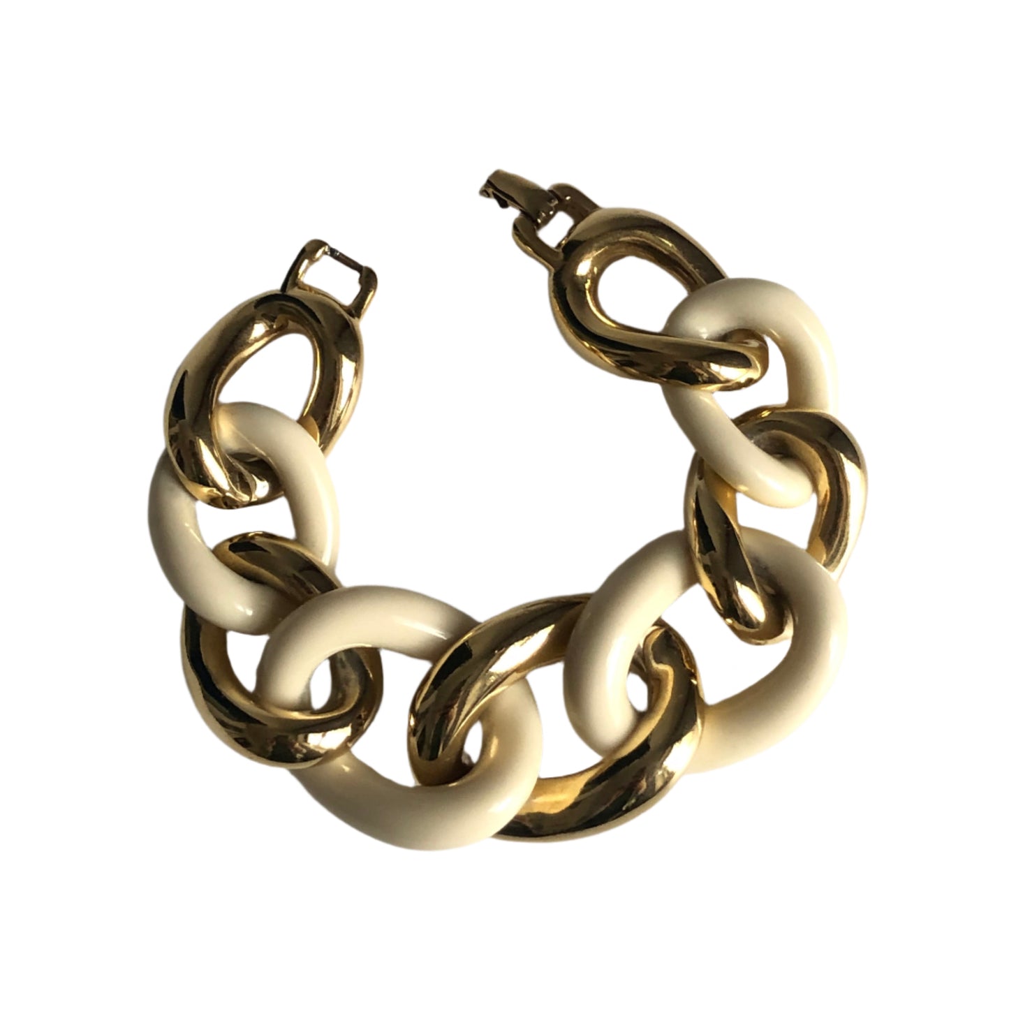 Vintage GIVENCHY bracelet wide chain plastic 80s