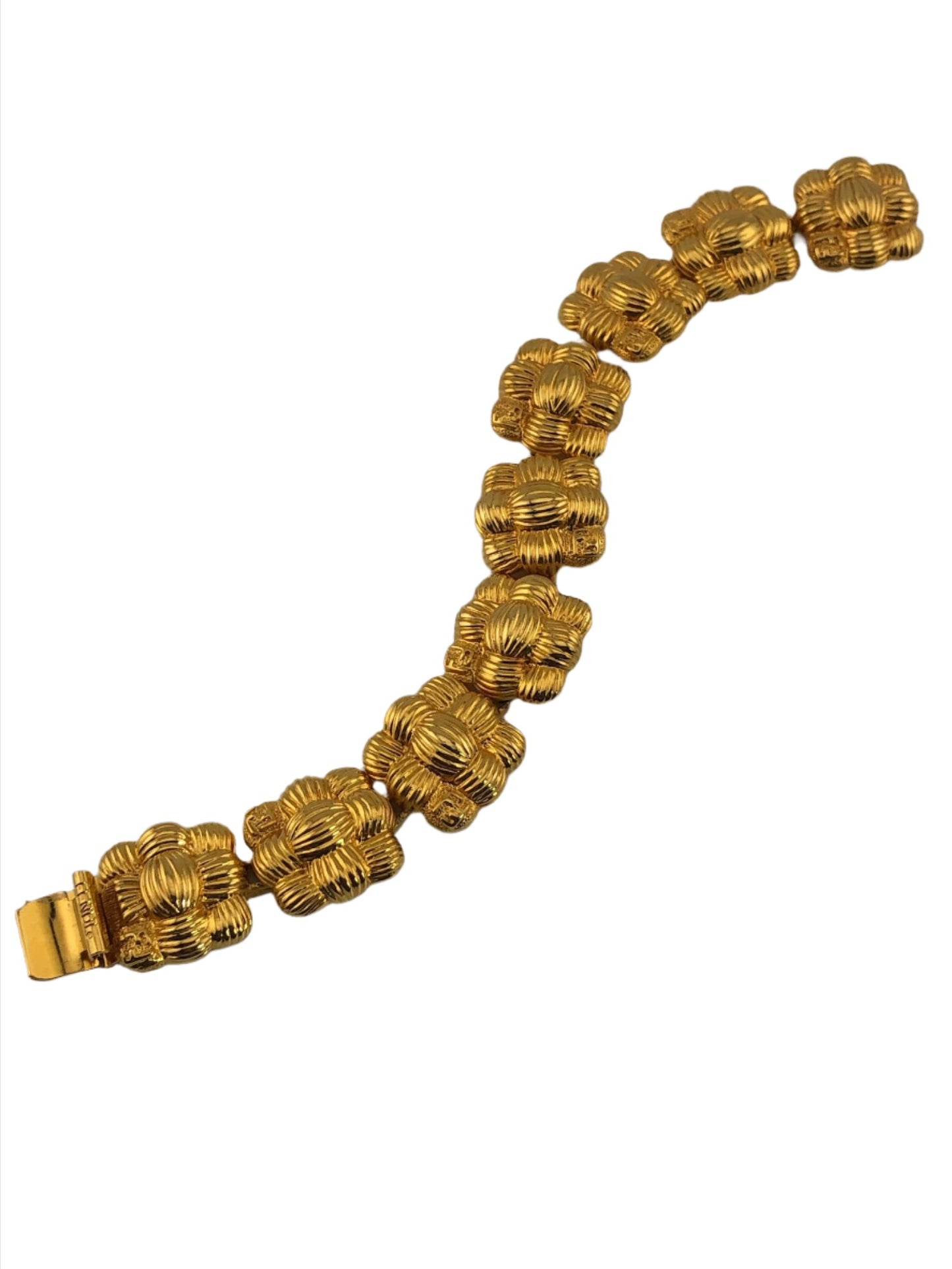 Vintage FENDI Textured Basket Weave Bracelet