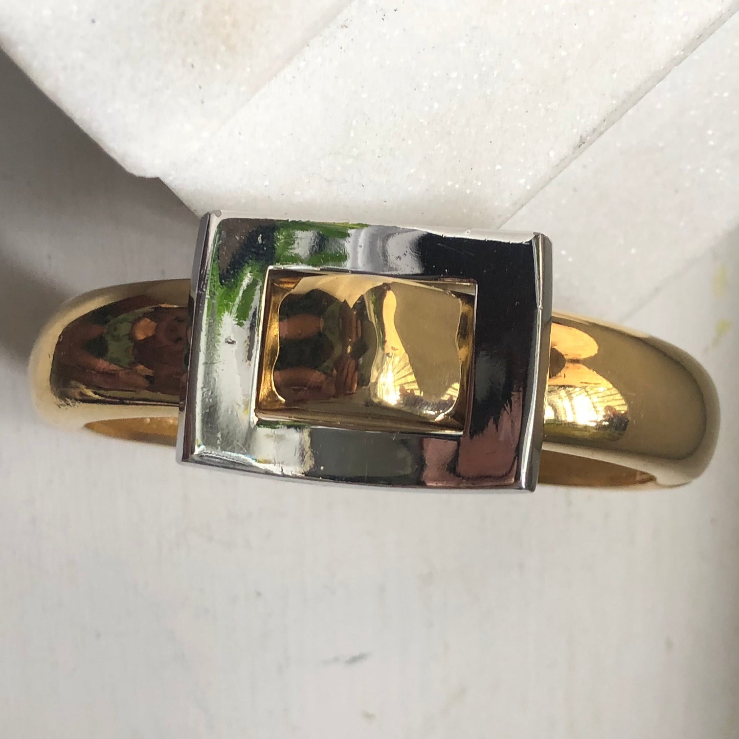 Vintage GIVENCHY bracelet two tone buckle