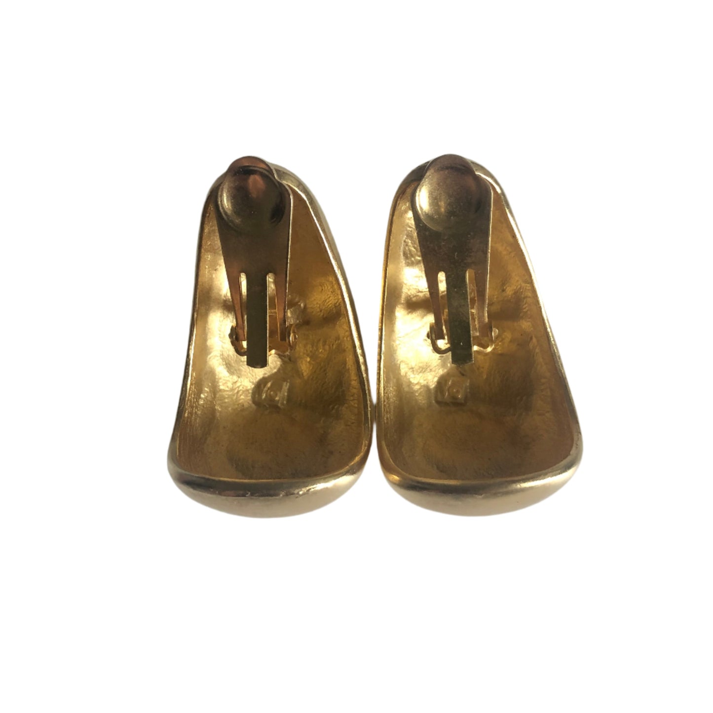 Vintage Les Bernard for Vogue large earrings clip on cabochon