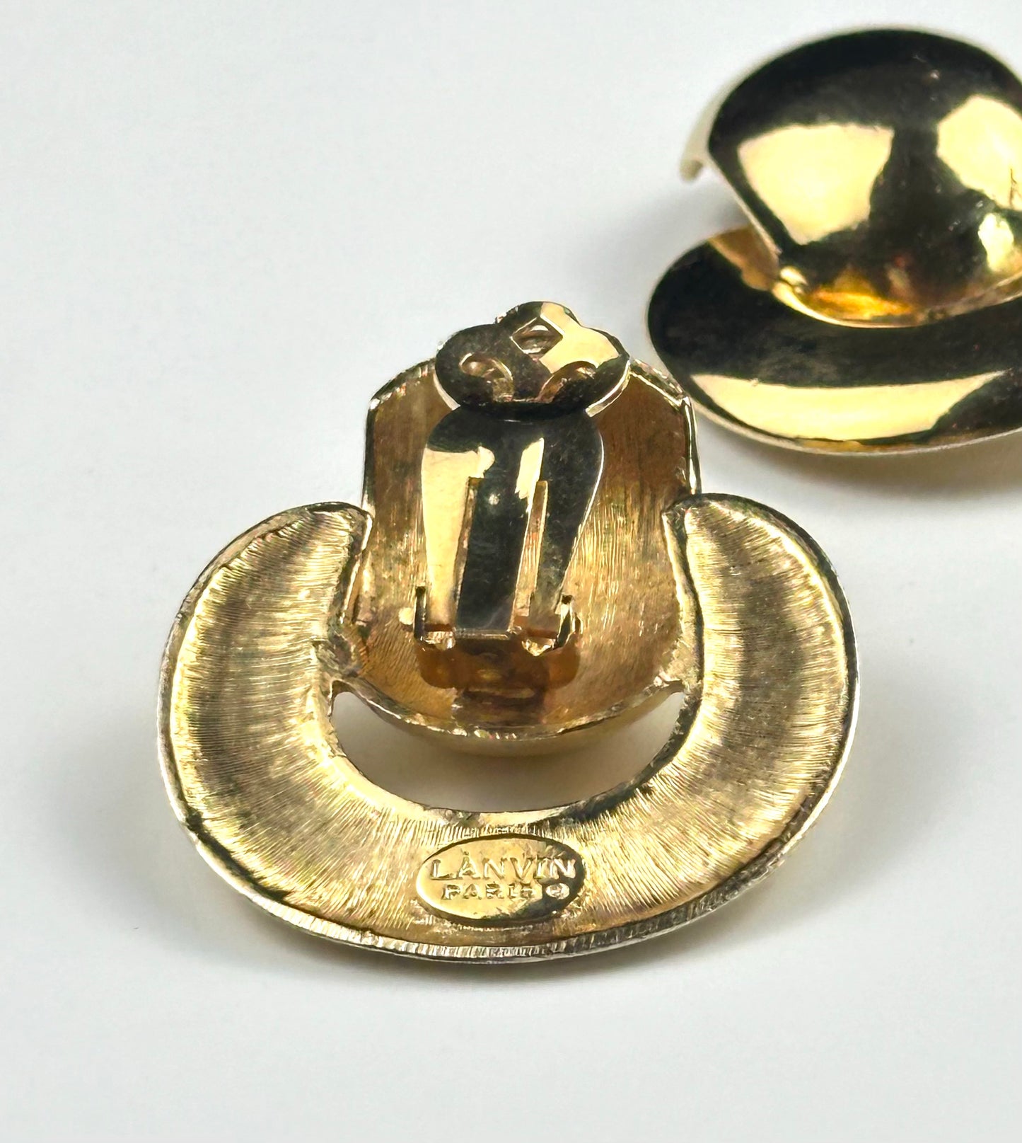Vintage LANVIN Paris earrings door knocker