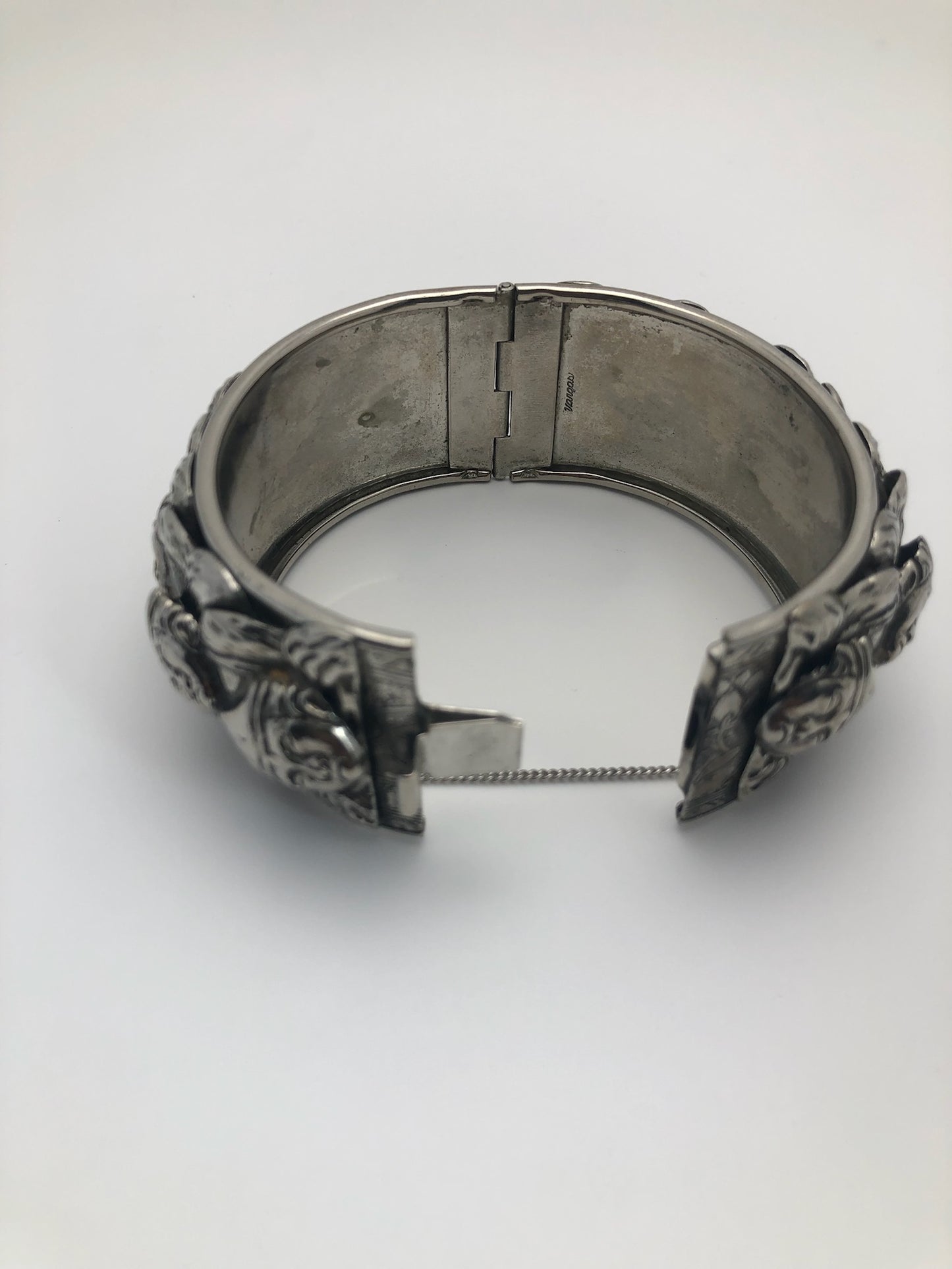 Vintage Vargas Hinged Bangle Bracelet