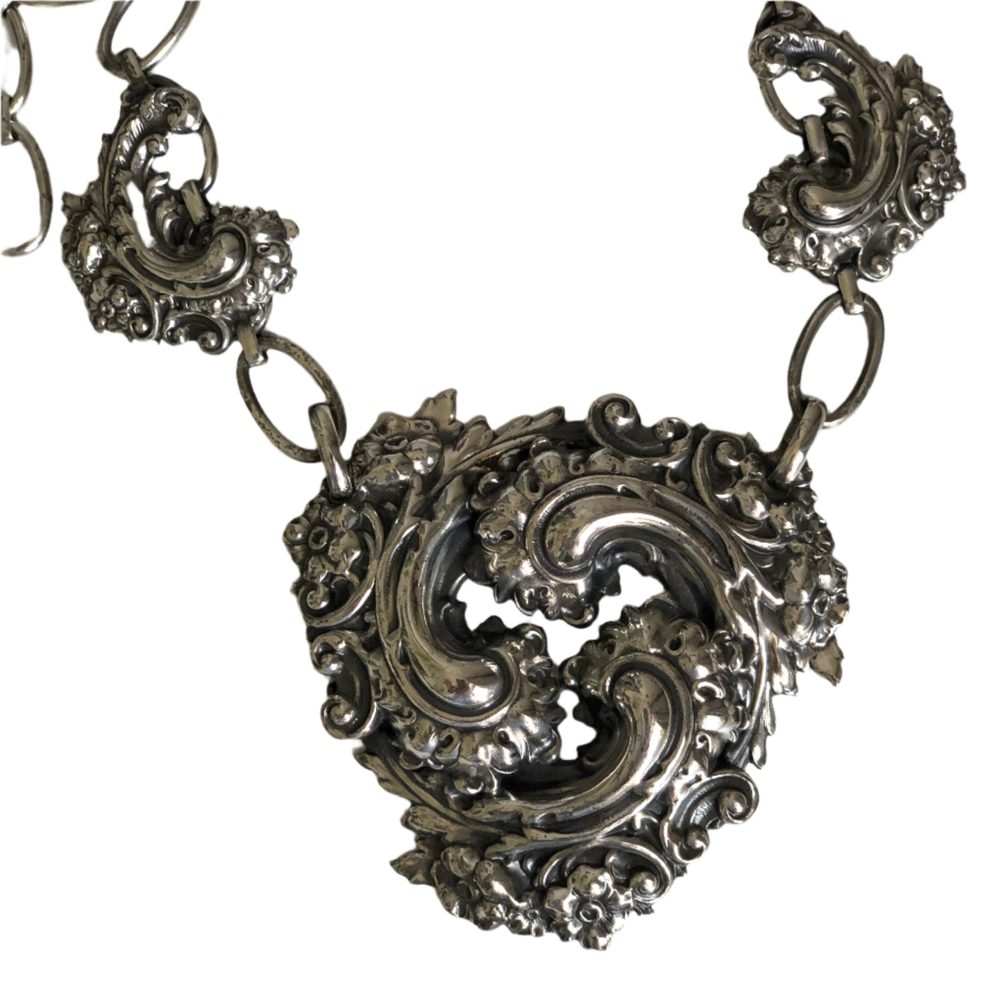 Vintage Napier necklace large pendant book piece renaissance