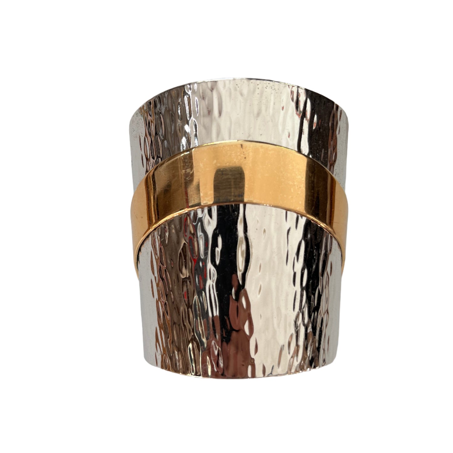 Vintage Napier wide two tone cuff bracelet