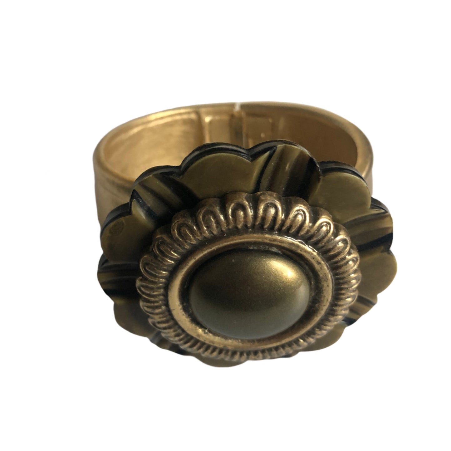 Vintage Les Bernard for Vogue bracelet matte gold tone