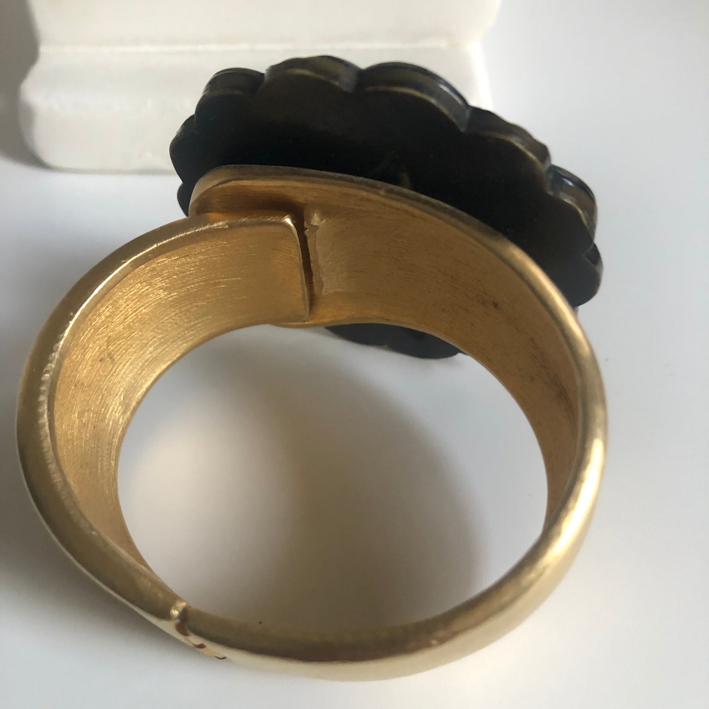 Vintage Les Bernard for Vogue bracelet matte gold tone