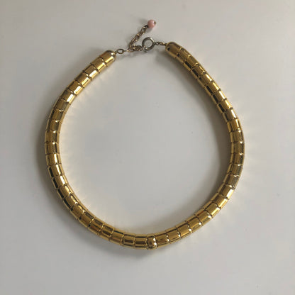 Vintage snake necklace gold plated