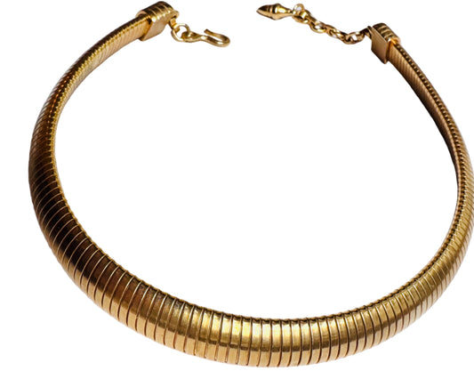 Vintage necklace omega gold tone