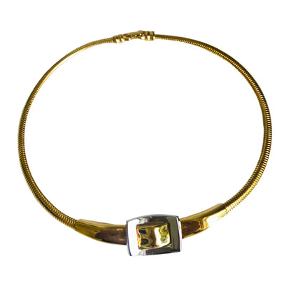 Vintage GIVENCHY necklace  omega buckle pendant