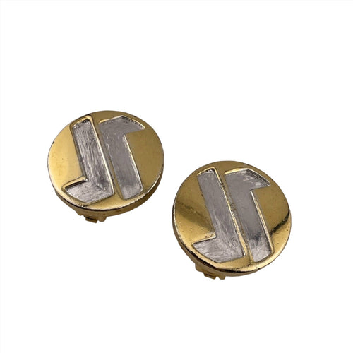 Vintage LANVIN  Round Clip on Earrings