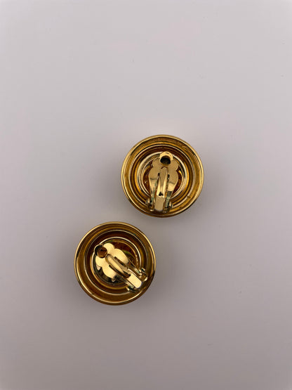 Vintage OSCAR DE LA RENTA Clip Ons Earrings