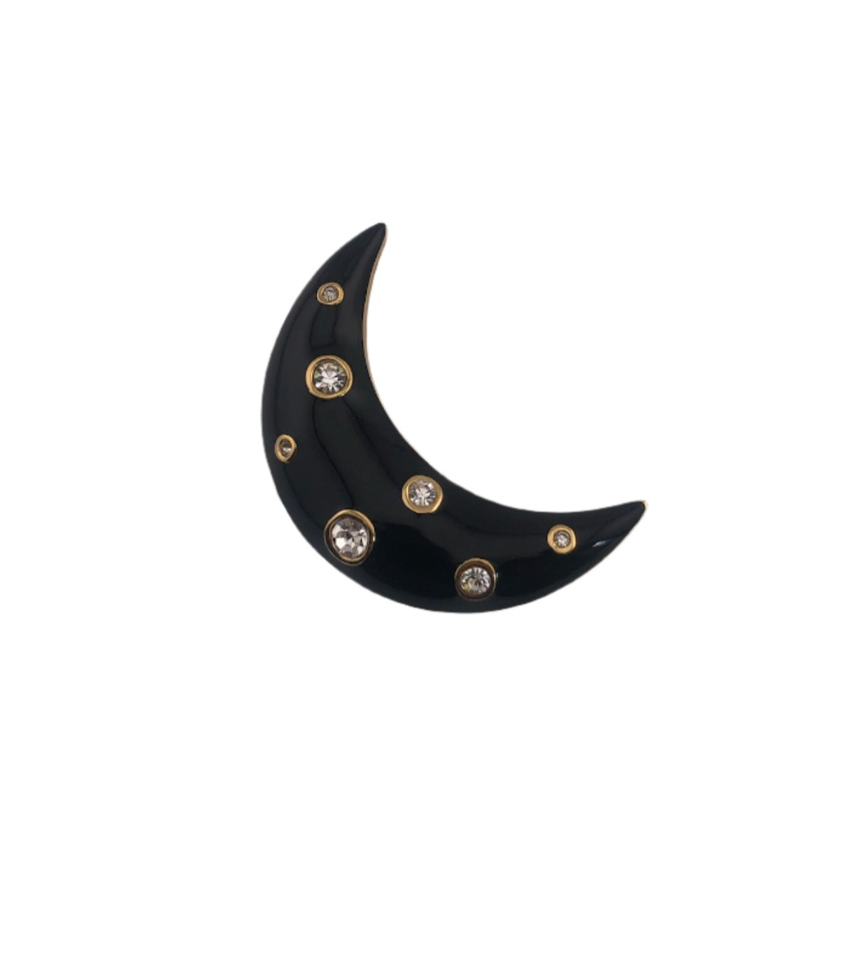 Vintage CHRISTIAN DIOR half moon/crescent Brooch