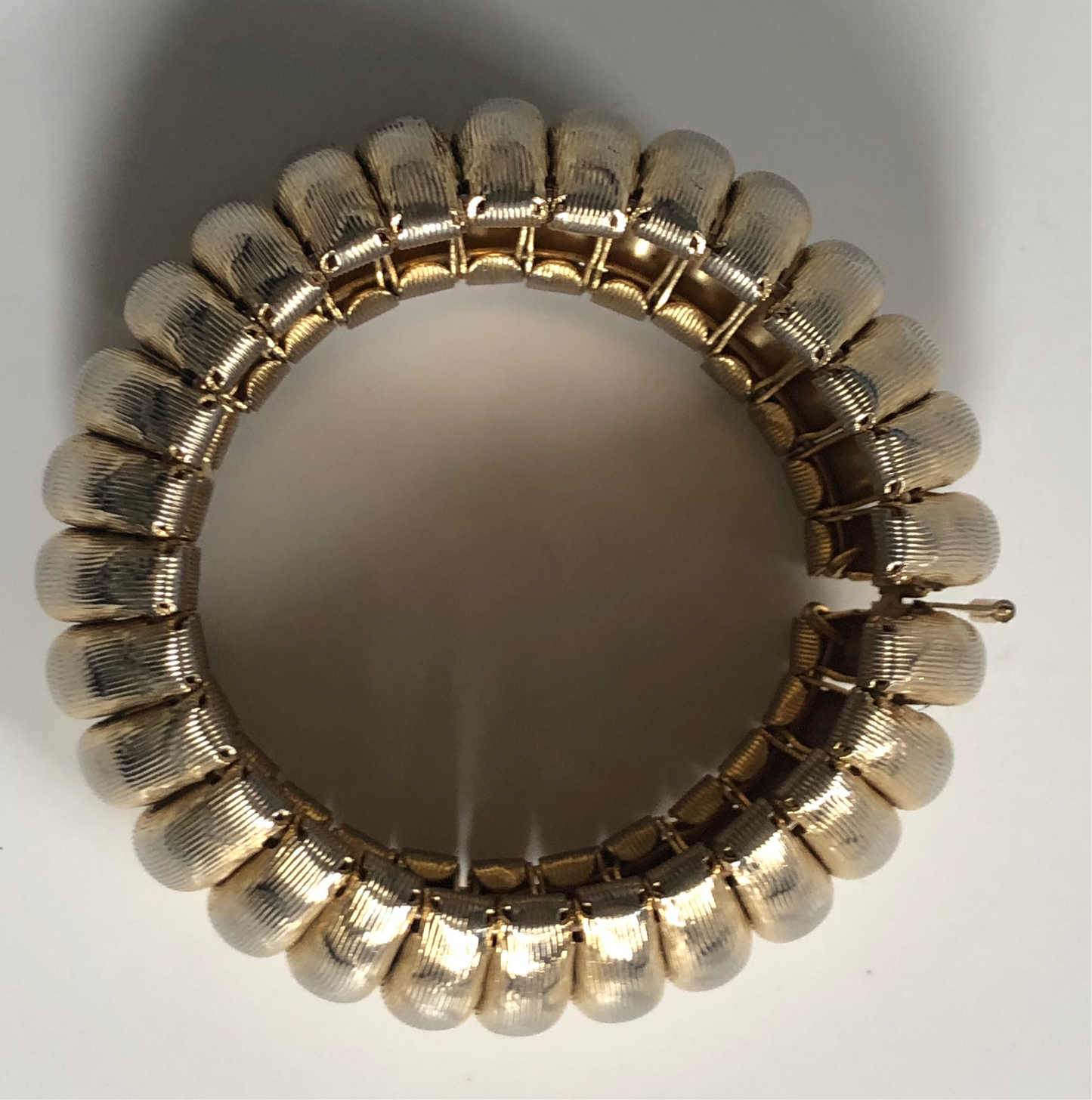 Vintage Napier wide texturizing bracelet