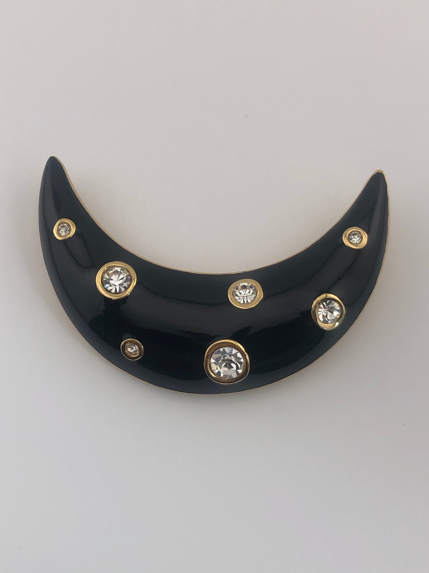 Vintage CHRISTIAN DIOR half moon/crescent Brooch