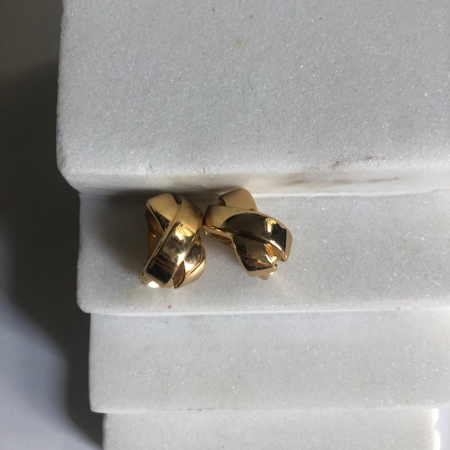 Vintage Chr. Dior earrings clip on cross