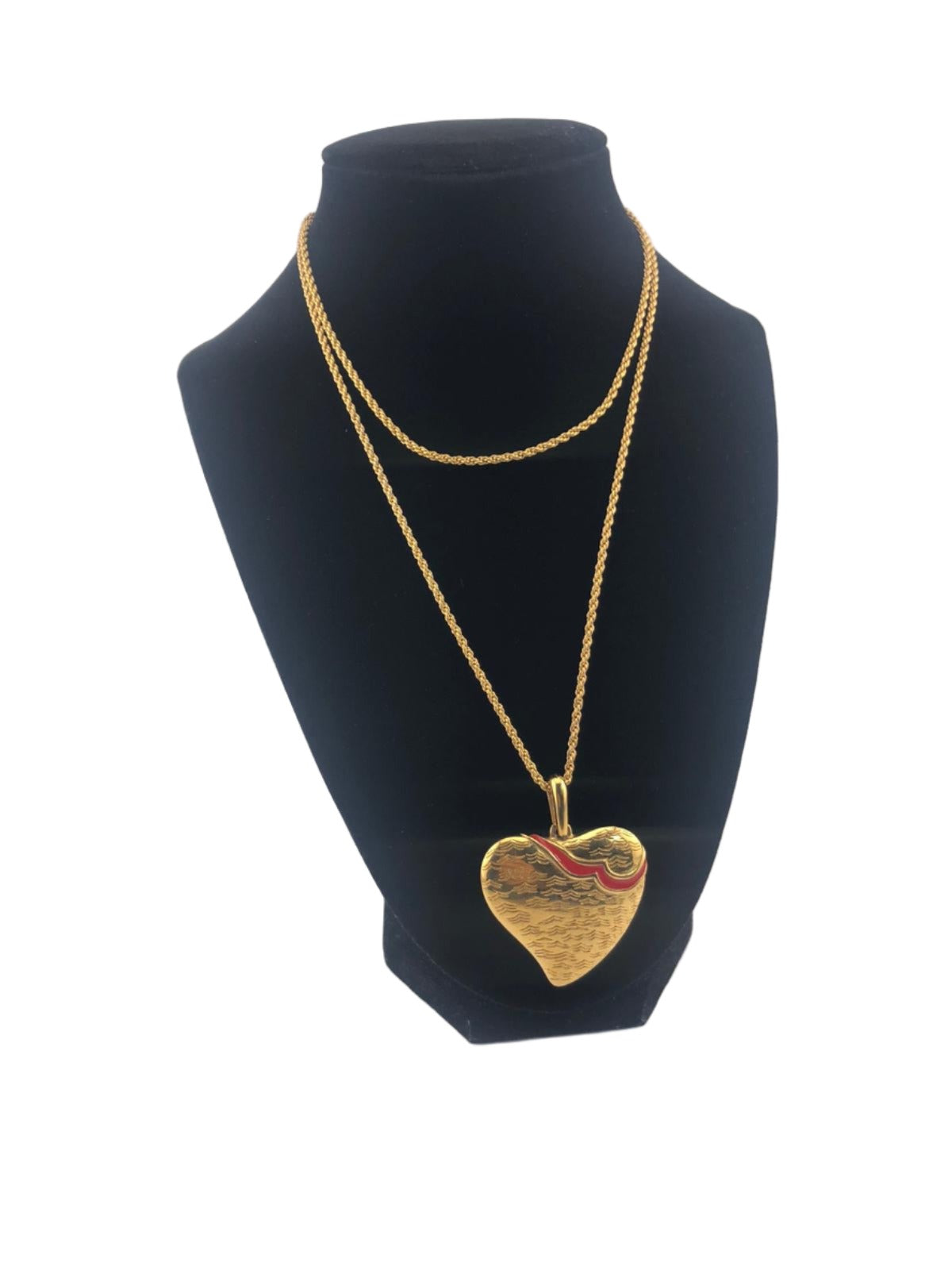 Vintage GIVENCHY Heart Pendant Necklace