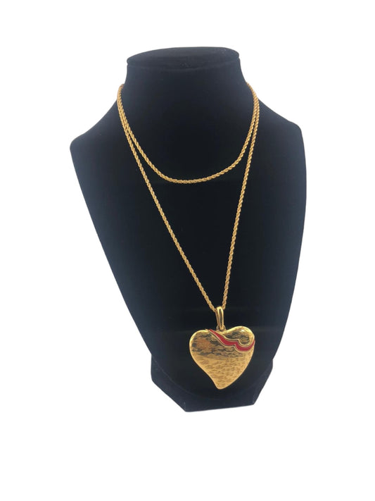 Vintage GIVENCHY Heart Pendant Necklace