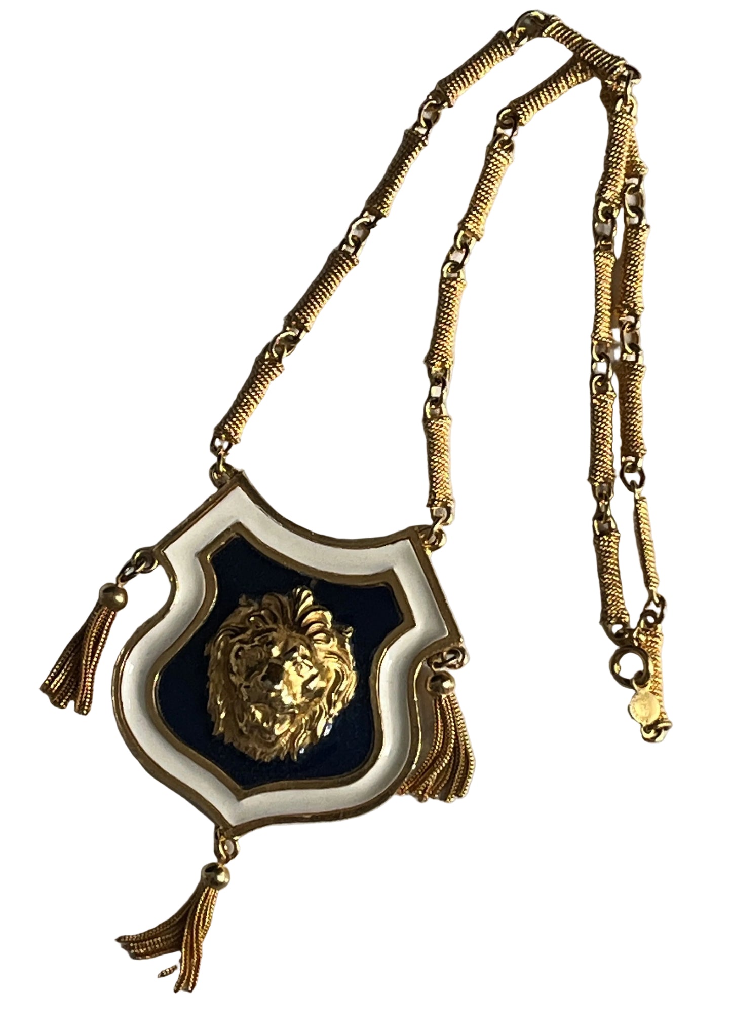 Vintage ACCESSOCRAFT NY lion necklace 1960's
