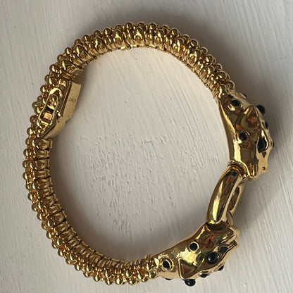 Vintage CINER panther head bracelet