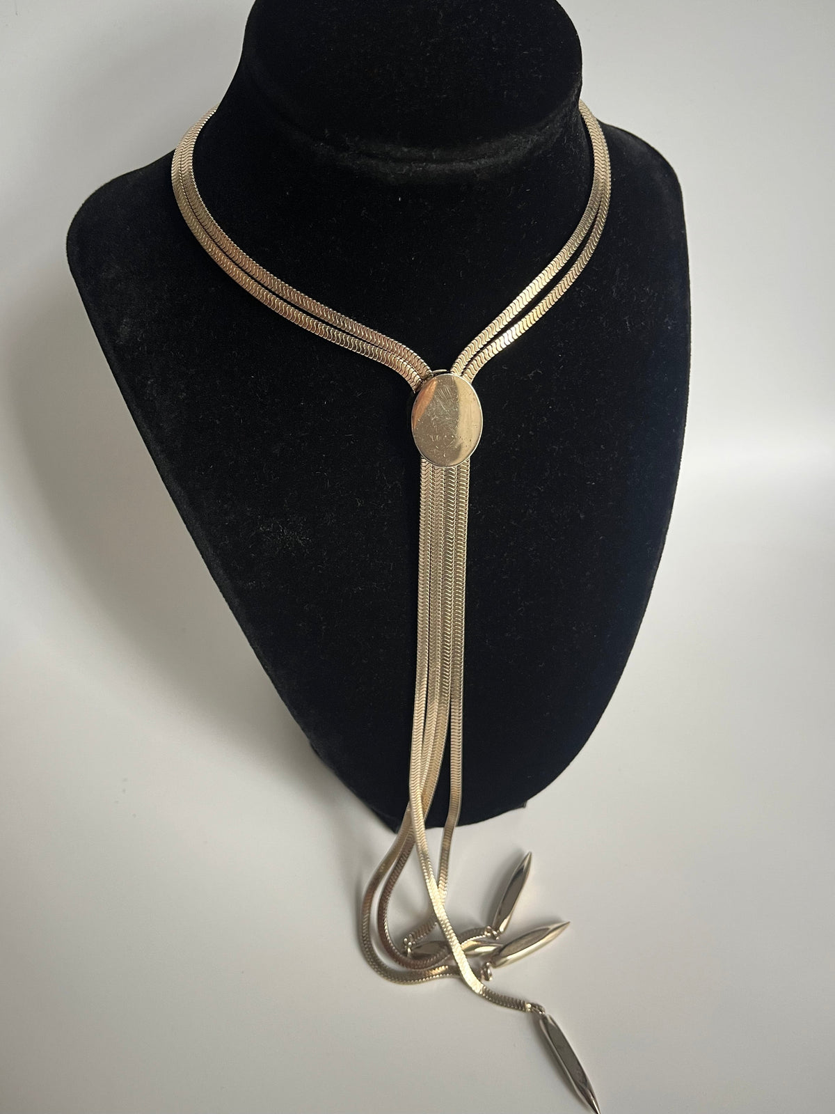 Vintage Monet snake chain slide gold tone  1950’s