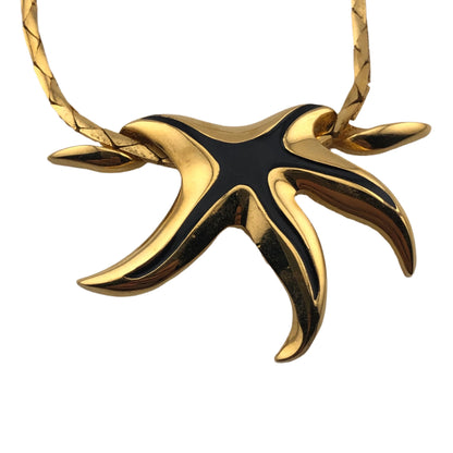 Vintage necklace GIVENCHY starfish  slide  pendant