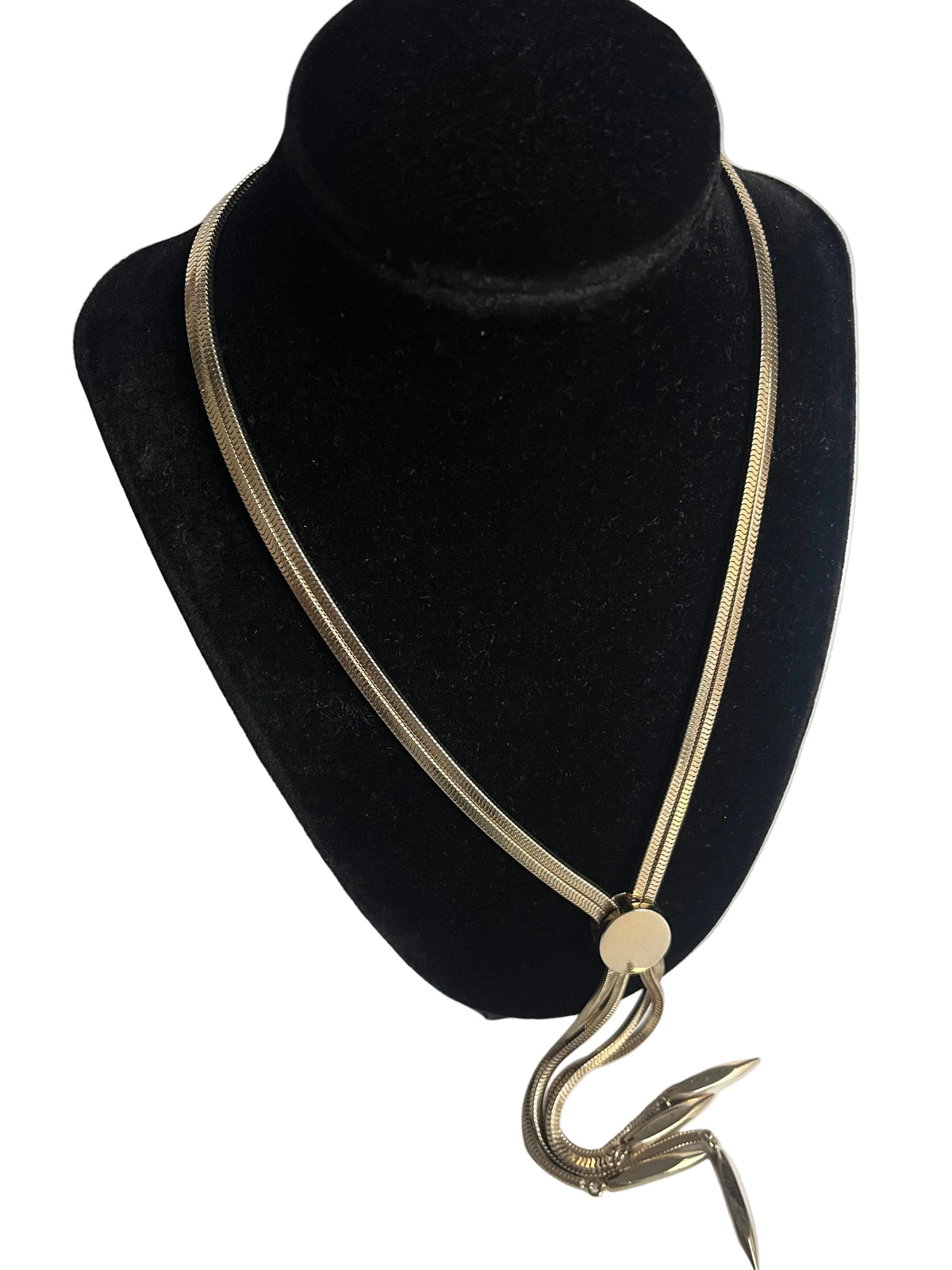 Vintage Monet snake chain slide gold tone  1950’s