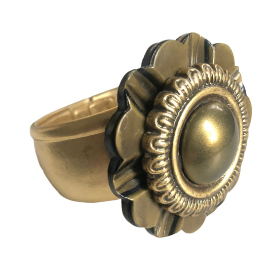 Vintage  Les Bernard for Vogue bracelet  matte gold tone