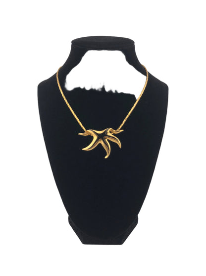 Vintage necklace GIVENCHY starfish  slide  pendant
