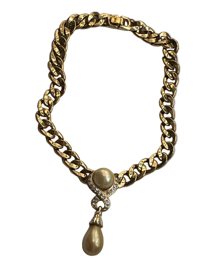 Vintage VogueBijoux  necklace dangle pearl bead
