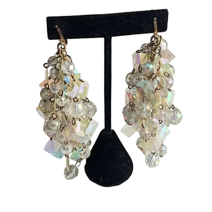 Vintage earrings lucite dangle waterfall