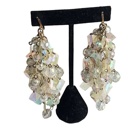 Vintage earrings lucite dangle waterfall