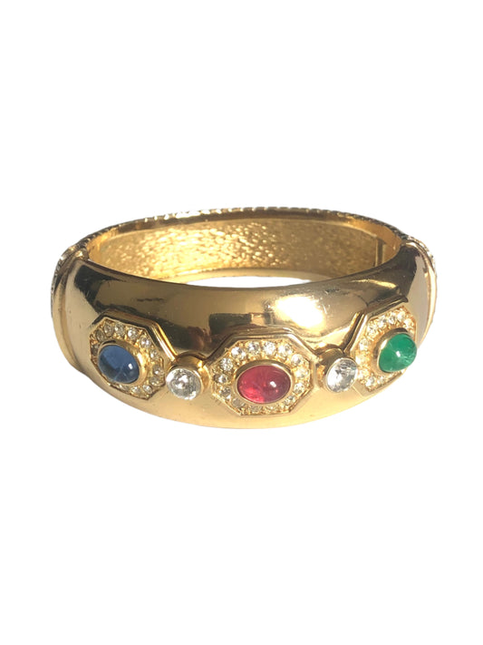 Vintage bracelet  Christian Dior colorful cabochons