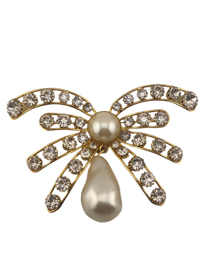 Vintage LES BERNARD huge brooch butterfly dangle pear