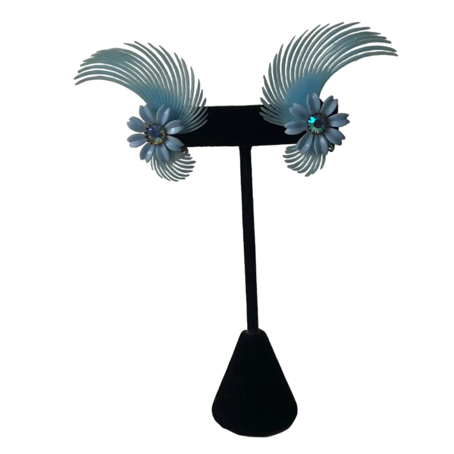 Vintage earrings plastic wings 1960's