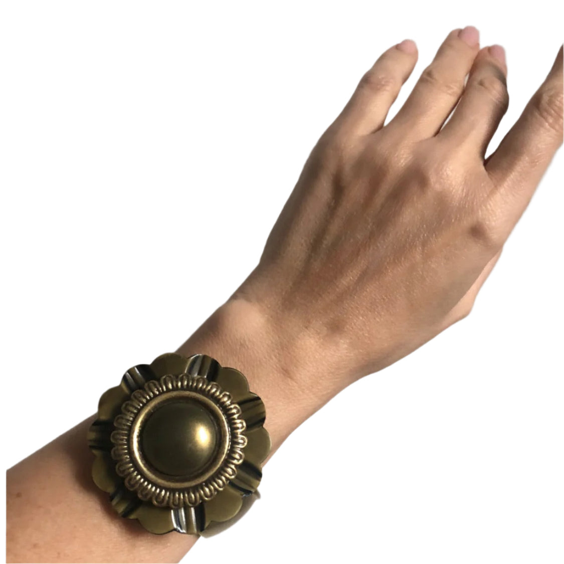Vintage  Les Bernard for Vogue bracelet  matte gold tone
