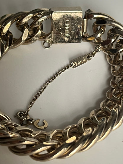 Vintage Monet bracelet  chunky chain 1950’s