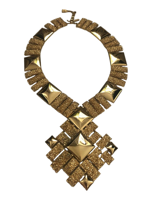 Monet geometric links necklace pas D’or collection 1972