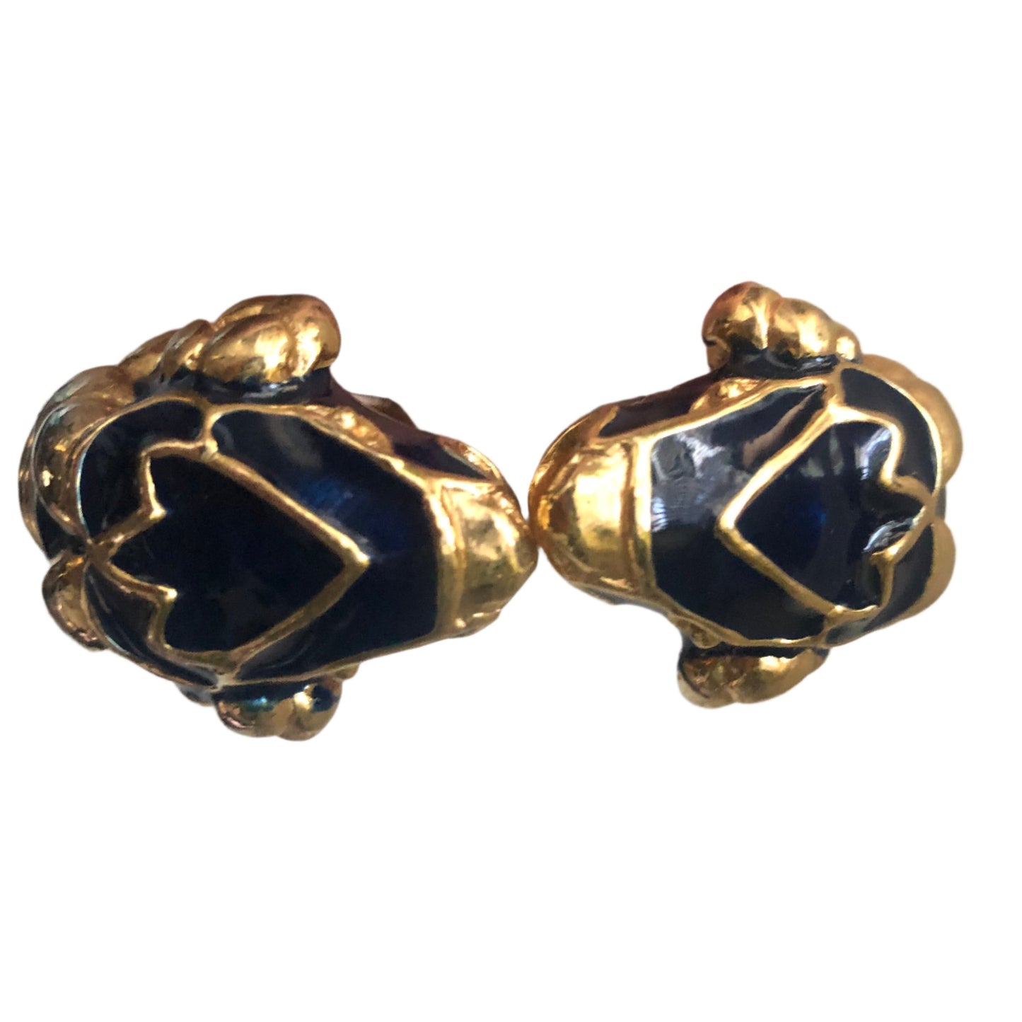 Vintage Donald Stannard bracelet double heads ram enamel