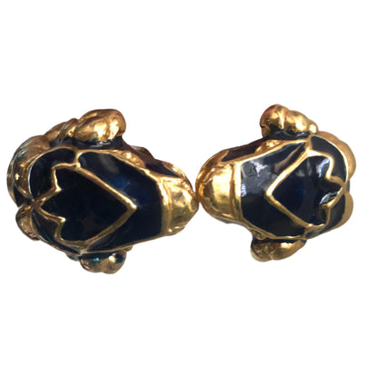 Vintage Donald Stannard bracelet double heads ram enamel