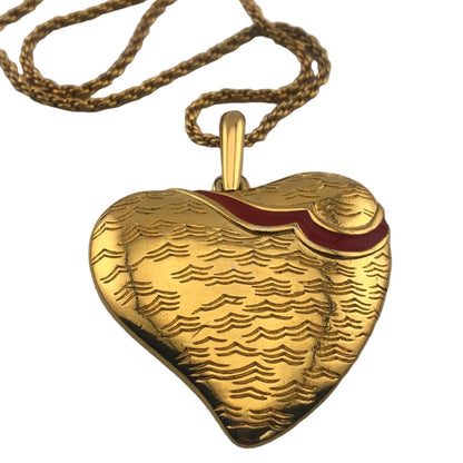 Vintage GIVENCHY Heart Pendant Necklace