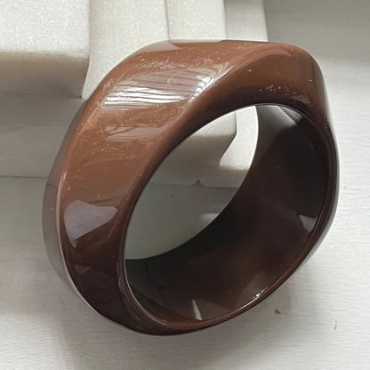 Vintage bracelet chunky plastic brown 1970’s