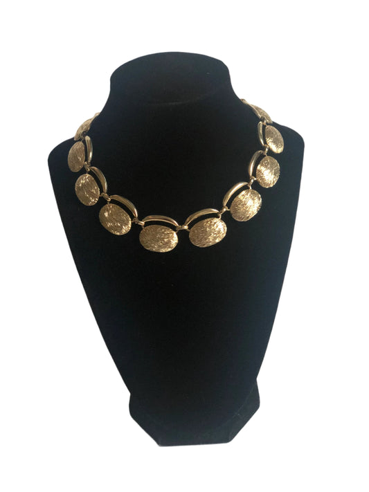 Vintage MONET necklace textured collar